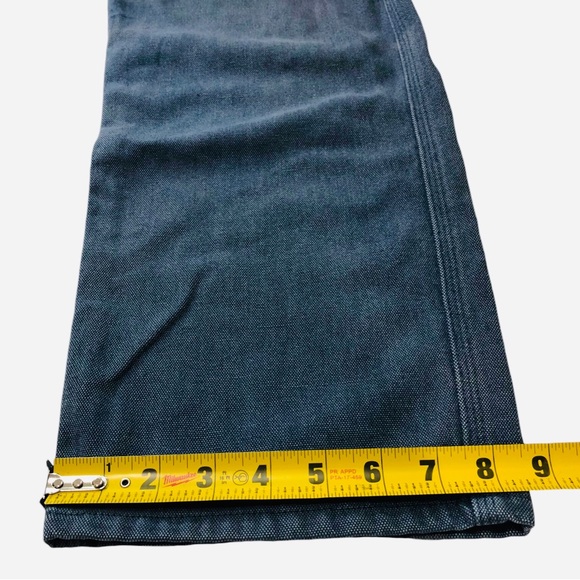 VTG 90s Y2K Patagonia Utility Workwear Pants L Blue Mens Straight 32 Waist jeans - Picture 11 of 13